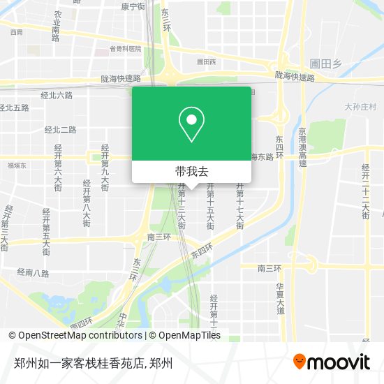 郑州如一家客栈桂香苑店地图