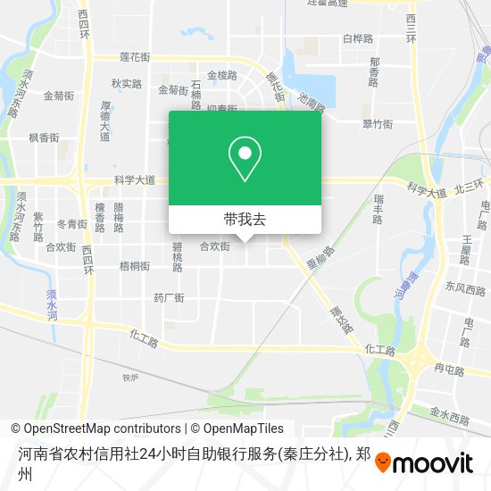 河南省农村信用社24小时自助银行服务(秦庄分社)地图