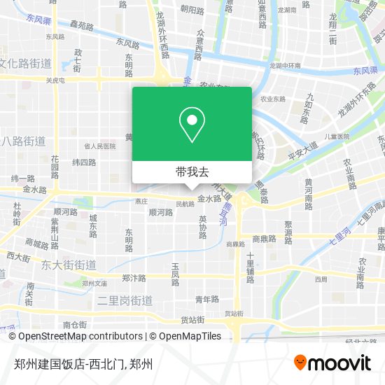 郑州建国饭店-西北门地图