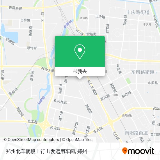 郑州北车辆段上行出发运用车间地图