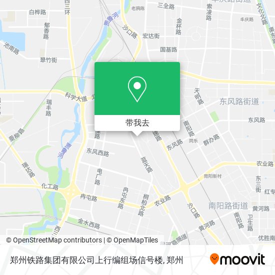 郑州铁路集团有限公司上行编组场信号楼地图