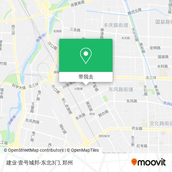 建业·壹号城邦-东北3门地图