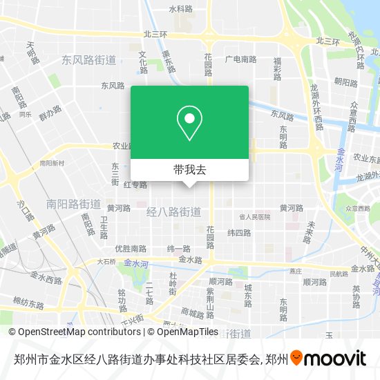 郑州市金水区经八路街道办事处科技社区居委会地图