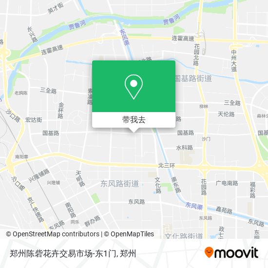 郑州陈砦花卉交易市场-东1门地图