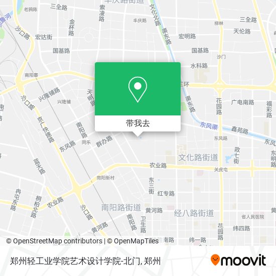 郑州轻工业学院艺术设计学院-北门地图