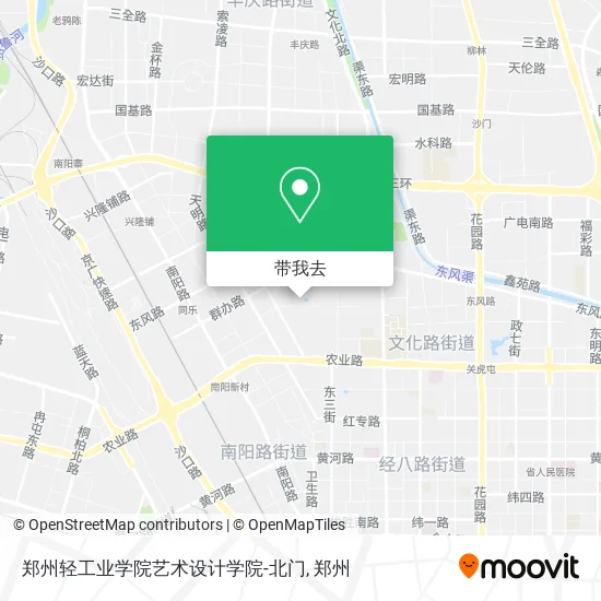 郑州轻工业学院艺术设计学院-北门地图