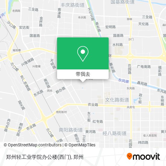 郑州轻工业学院办公楼(西门)地图