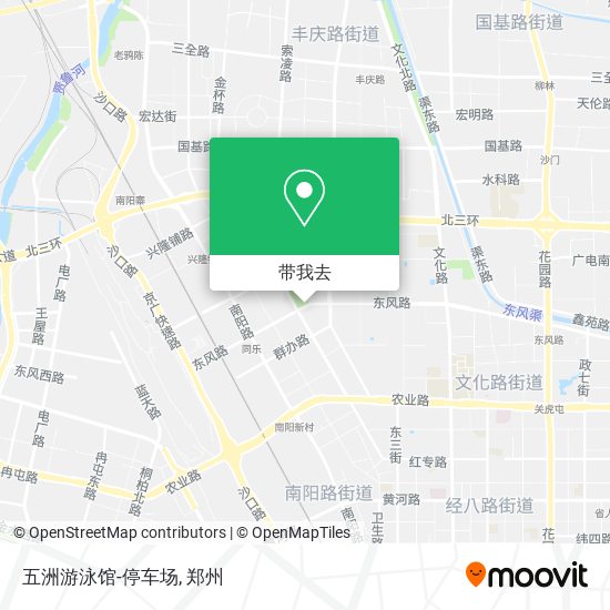 五洲游泳馆-停车场地图