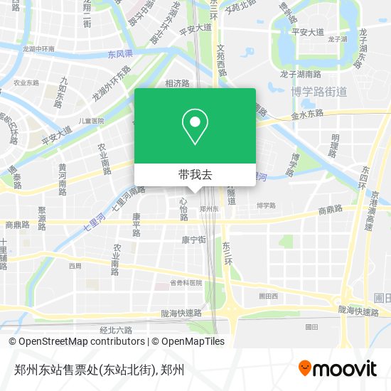 郑州东站售票处(东站北街)地图