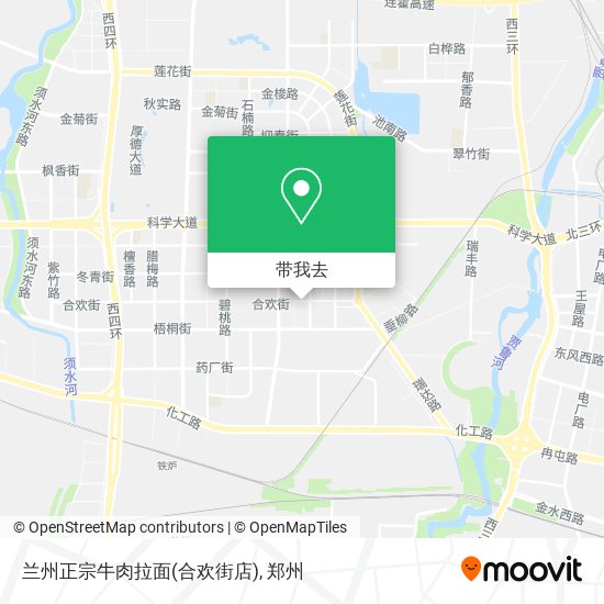 兰州正宗牛肉拉面(合欢街店)地图