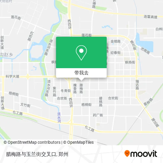 腊梅路与玉兰街交叉口地图