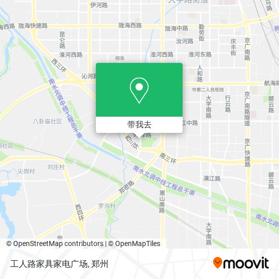 工人路家具家电广场地图