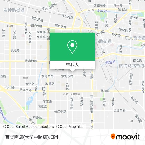 百货商店(大学中路店)地图