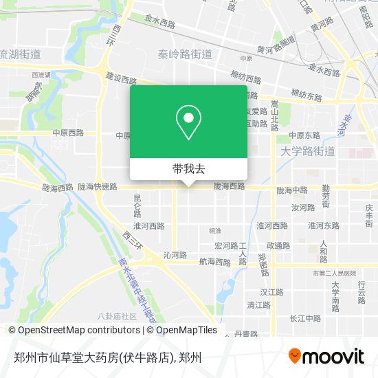 郑州市仙草堂大药房(伏牛路店)地图