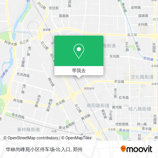 华林尚峰苑小区停车场-出入口地图