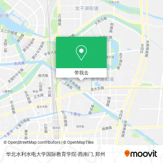 华北水利水电大学国际教育学院-西南门地图