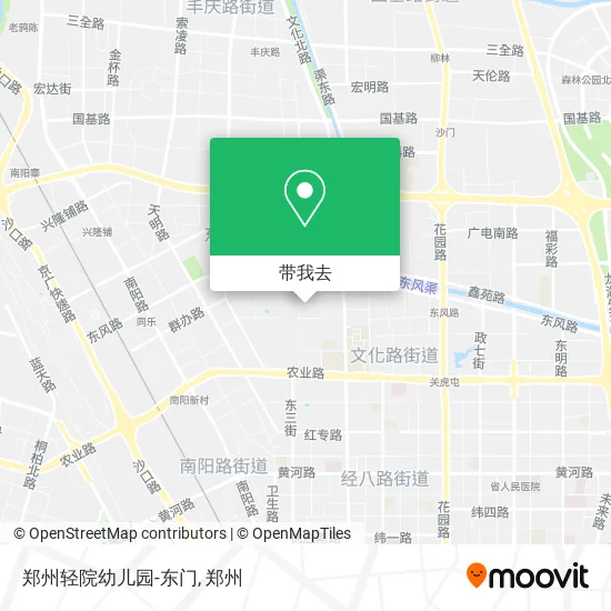 郑州轻院幼儿园-东门地图
