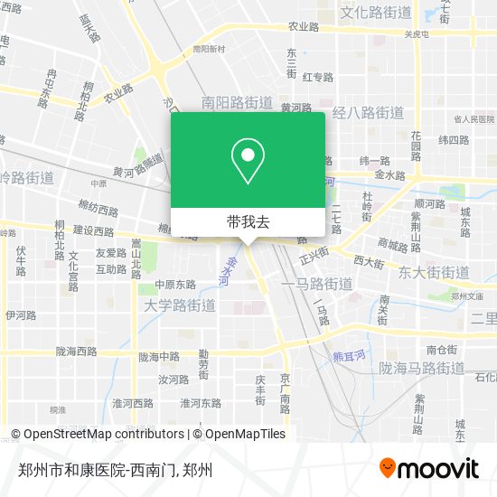 郑州市和康医院-西南门地图