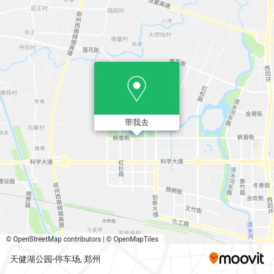 天健湖公园-停车场地图