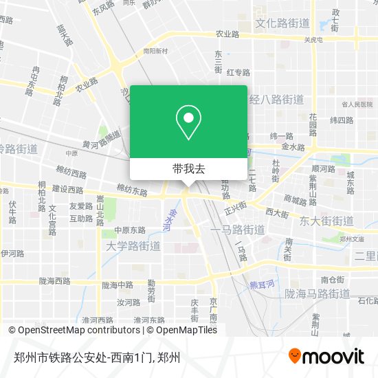 郑州市铁路公安处-西南1门地图