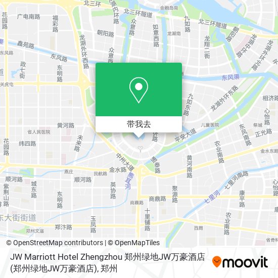 JW Marriott Hotel Zhengzhou 郑州绿地JW万豪酒店地图