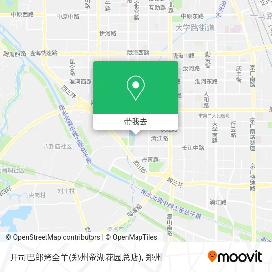 开司巴郎烤全羊(郑州帝湖花园总店)地图