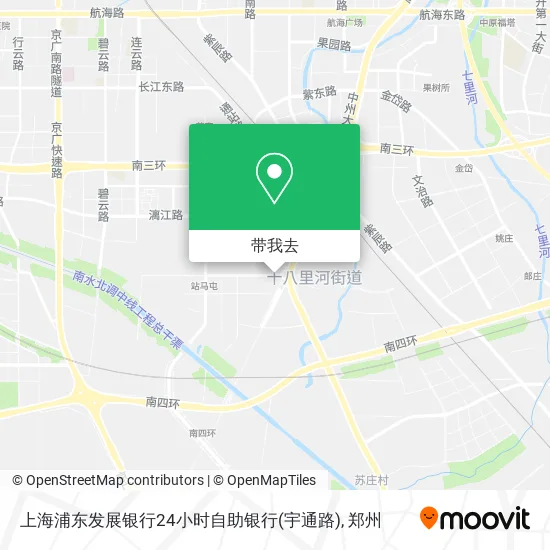 上海浦东发展银行24小时自助银行(宇通路)地图