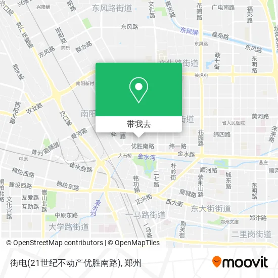街电(21世纪不动产优胜南路)地图