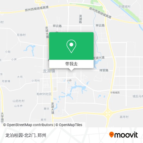 龙泊桂园-北2门地图
