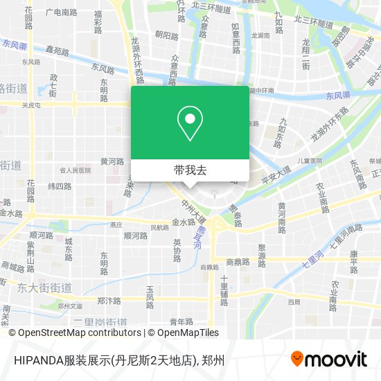 HIPANDA服装展示(丹尼斯2天地店)地图