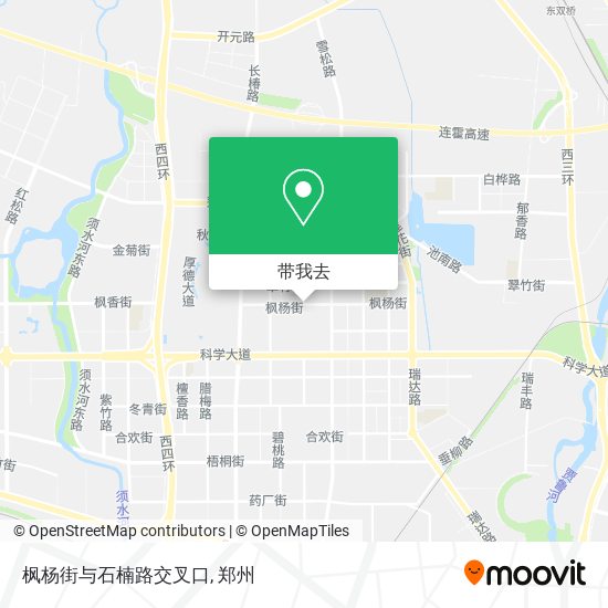 枫杨街与石楠路交叉口地图
