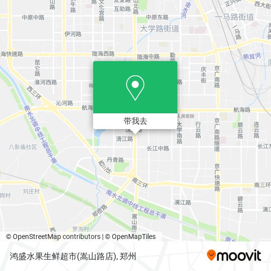 鸿盛水果生鲜超市(嵩山路店)地图