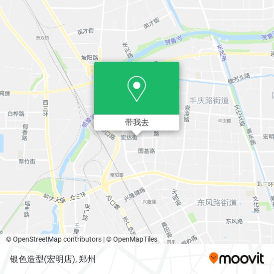 银色造型(宏明店)地图