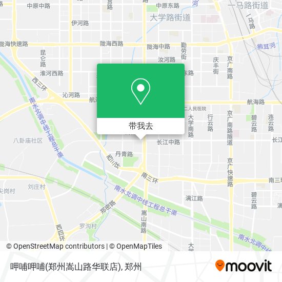 呷哺呷哺(郑州嵩山路华联店)地图