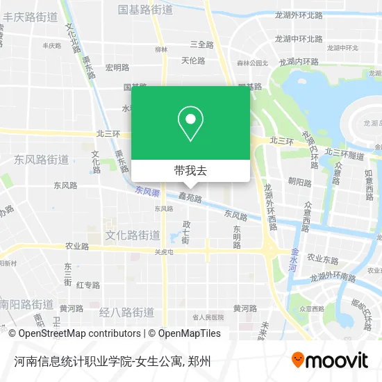 河南信息统计职业学院-女生公寓地图