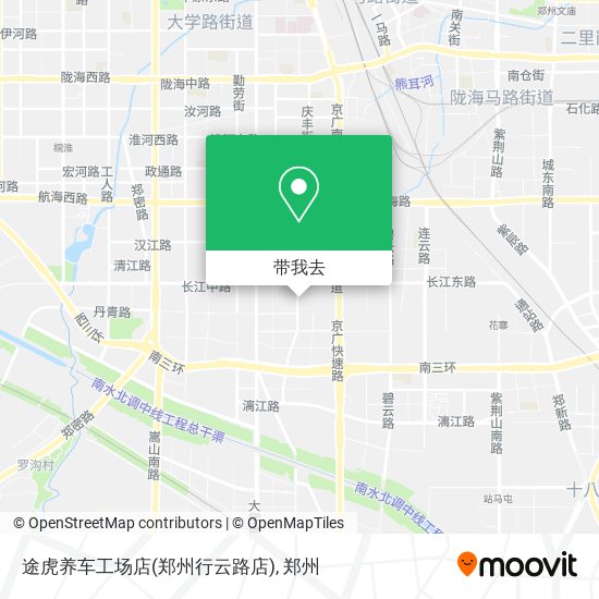 途虎养车工场店(郑州行云路店)地图