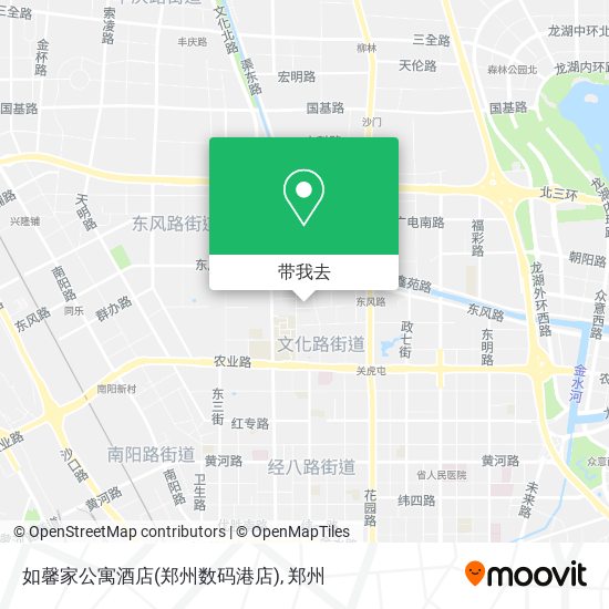 如馨家公寓酒店(郑州数码港店)地图
