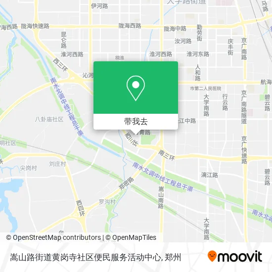 嵩山路街道黄岗寺社区便民服务活动中心地图