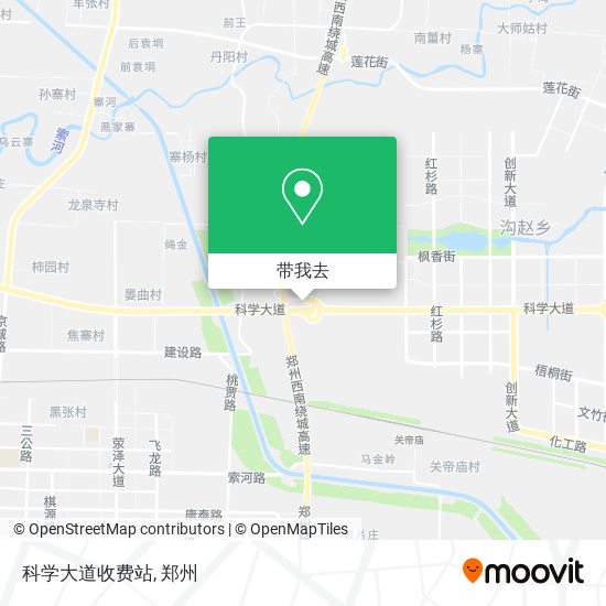 科学大道收费站地图