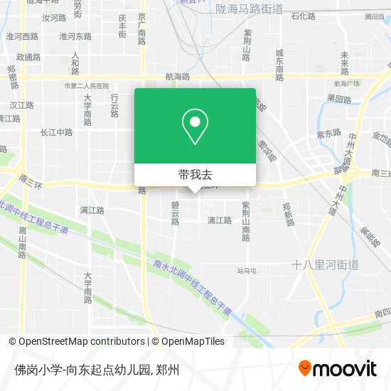 佛岗小学-向东起点幼儿园地图