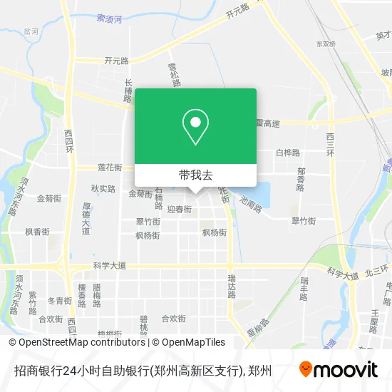 招商银行24小时自助银行(郑州高新区支行)地图