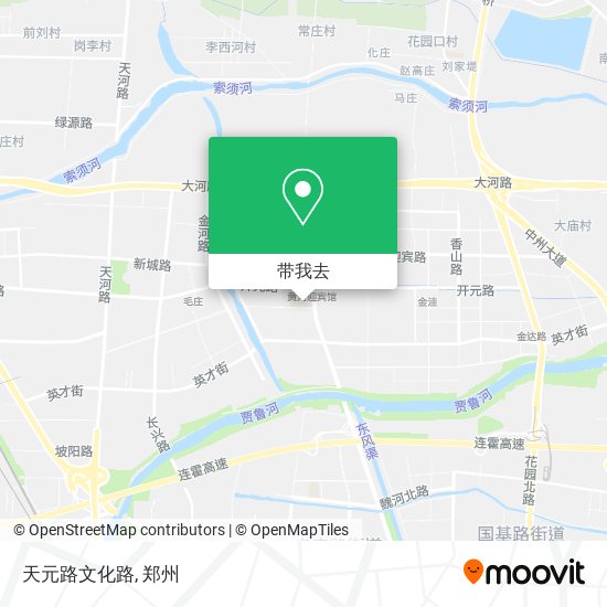 天元路文化路地图