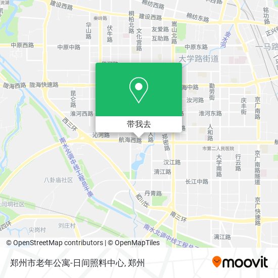 郑州市老年公寓-日间照料中心地图