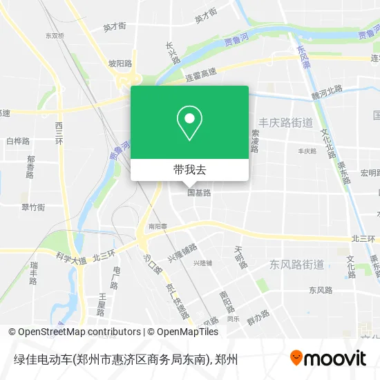 绿佳电动车(郑州市惠济区商务局东南)地图