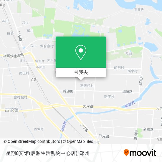 星期8宾馆(启源生活购物中心店)地图