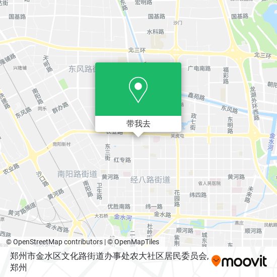 郑州市金水区文化路街道办事处农大社区居民委员会地图