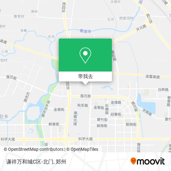 谦祥万和城C区-北门地图