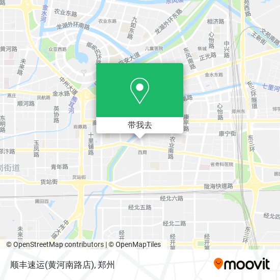 顺丰速运(黄河南路店)地图