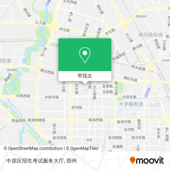 中原区招生考试服务大厅地图