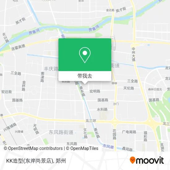 KK造型(东岸尚景店)地图